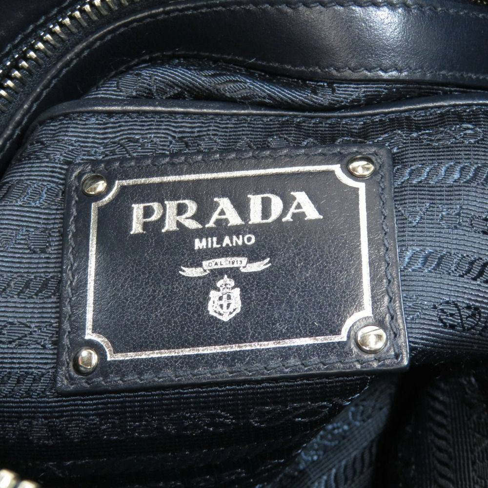 Prada Sacca Manici convertible tote bag navy Tessuto Saffiano leather Blue - Picture 6 of 11